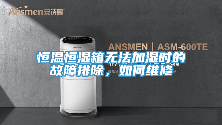 恒温恒湿箱无法加湿时的故障排除，如何维修