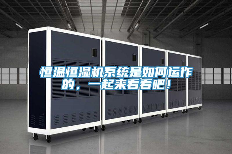 恒温恒湿机系统是如何运作的，一起来看看吧！