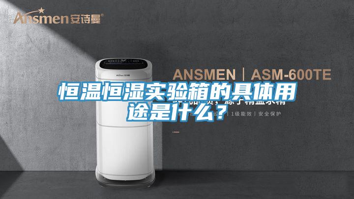 恒温恒湿实验箱的具体用途是什么？