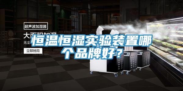恒温恒湿实验装置哪个品牌好？