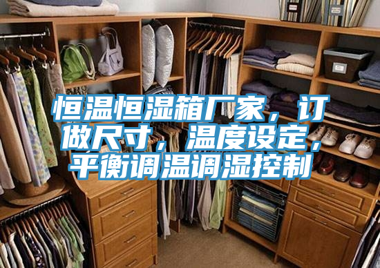 恒温恒湿箱厂家，订做尺寸，温度设定，平衡调温调湿控制
