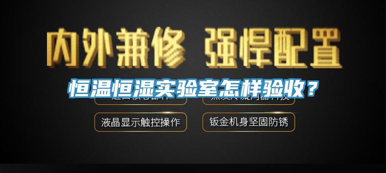 恒温恒湿实验室怎样验收？