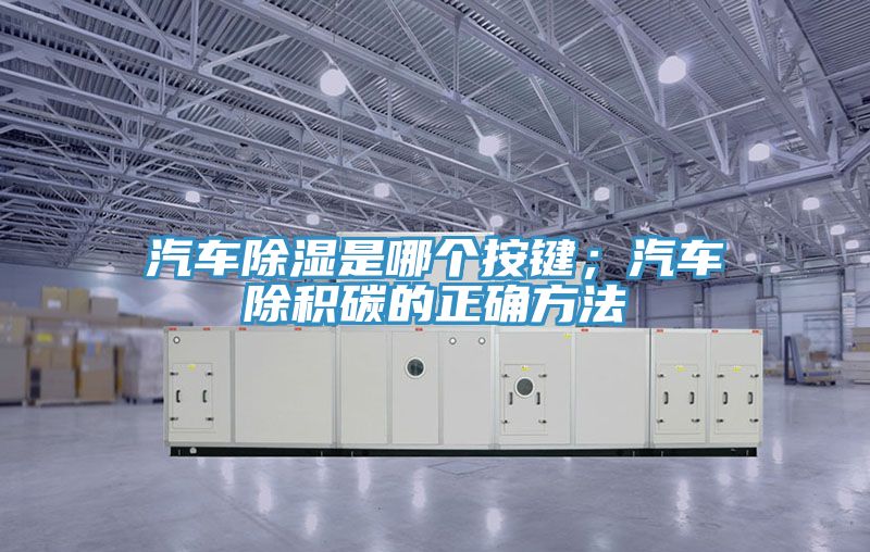 汽车除湿是哪个按键；汽车除积碳的正确方法