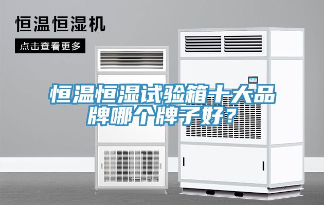 恒温恒湿试验箱十大品牌哪个牌子好？