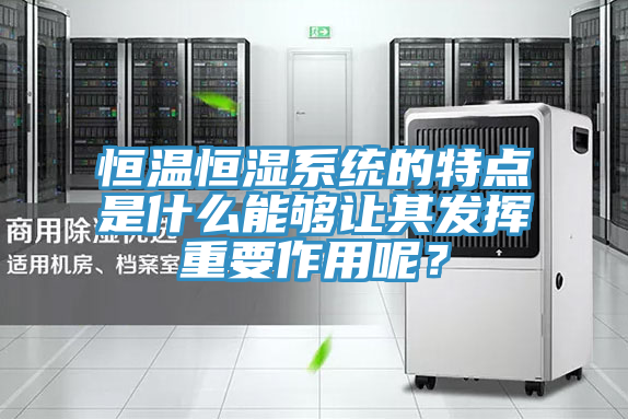 恒温恒湿系统的特点是什么能够让其发挥重要作用呢？