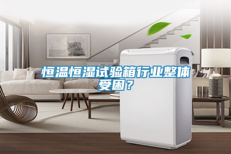 恒温恒湿试验箱行业整体受困？