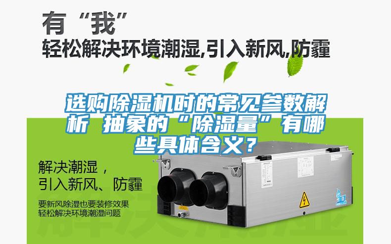 选购除湿机时的常见参数解析 抽象的“除湿量”有哪些具体含义？