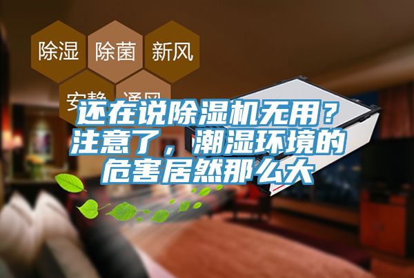 还在说除湿机无用？注意了，潮湿环境的危害居然那么大