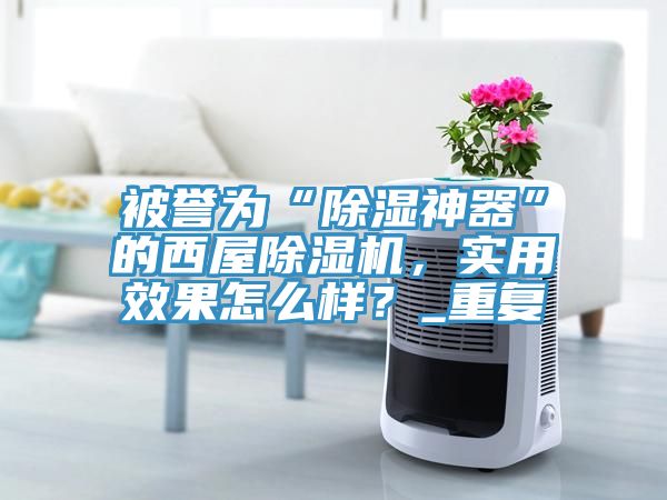 被誉为“除湿神器”的西屋除湿机，实用效果怎么样？_重复