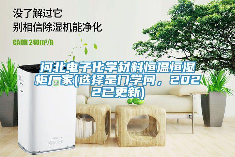 河北电子化学材料恒温恒湿柜厂家(选择是门学问，2022已更新)