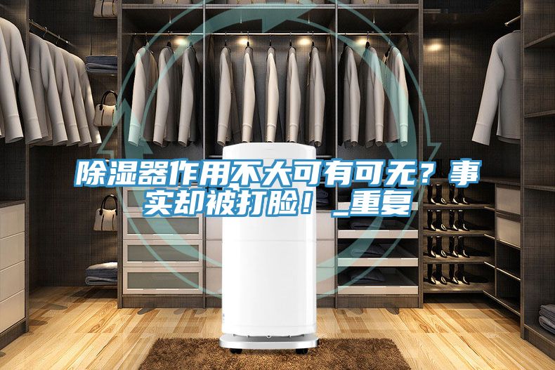 除湿器作用不大可有可无？事实却被打脸！_重复