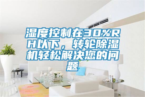 湿度控制在30%RH以下，转轮除湿机轻松解决您的问题