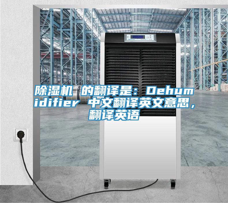 除湿机 的翻译是：Dehumidifier 中文翻译英文意思，翻译英语
