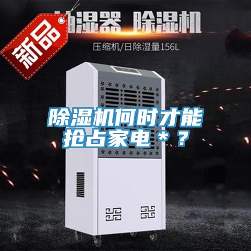 除湿机何时才能抢占家电＊？