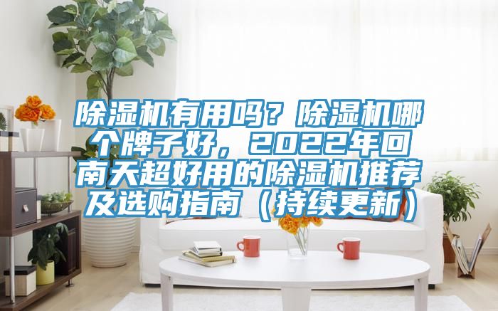 除濕機有用嗎？除濕機哪個牌子好，2022年回南天超好用的除濕機推薦及選購指南（持續(xù)更新）